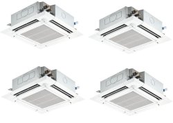 画像1: 大阪・業務用エアコン　三菱　てんかせ4方向（ファインパワーカセット）ワイヤレス　スリムER　同時フォー　PLZD-ERP224ELEF　224形（8馬力）　三相200V