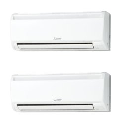 画像1: 大阪・業務用エアコン　三菱　寒冷地向けエアコン　かべかけ　同時ツイン　ワイヤード　PKZX-HRP112KF　112形（4馬力）　三相200V　寒冷地向けインバーターズバ暖スリム