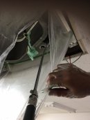 画像: 日立　業務用エアコン修理　水漏れ修繕工事　てんかせ4方向形　事務所設置　施工日2016年9月3日