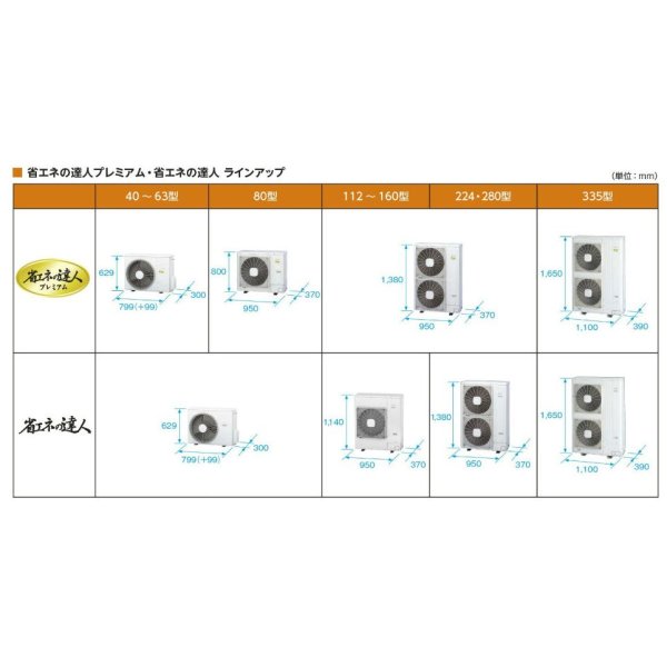 画像2: 大阪・業務用エアコン　日立　てんかせ2方向　フォー　RCID-AP335GHW3　335型（12馬力）　「省エネの達人・プレミアム」　三相200V (2)