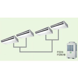 画像: 大阪・業務用エアコン　東芝　天井吊形　同時ダブルツイン　ワイヤードリモコン　一発節電　ACEF28075A2　P280（10馬力）　スマートエコR　三相200V　
