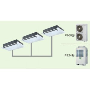 画像: 大阪・業務用エアコン　東芝　1方向吹出し　同時トリプル　ワイヤードリモコン　省工ネneo　ASEC22455M　P224（8馬力）　スマートエコR　三相200V